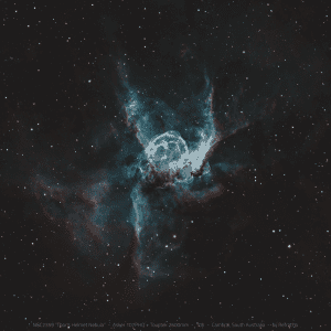 Thor’s Helmet Nebula (NGC 2359) – astrophotography by Junrui Ye