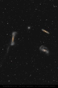 Leo Triplet (M65, M66, NGC 3628) – astrophotography by Junrui Ye