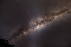 Milky Way Arch Panorama, 2025.3.3 Milky Way arch panorama over landscape – starry sky photography by Junrui Ye