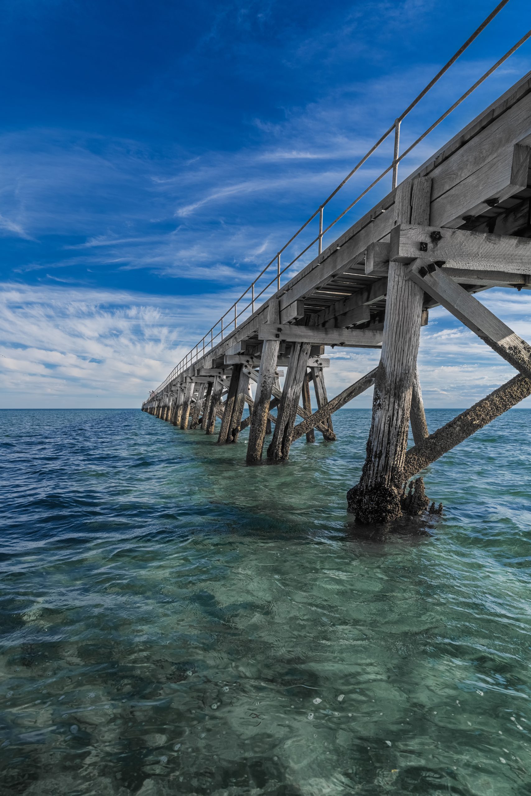 Port Germein Jetty – landscape photography by Junrui Ye