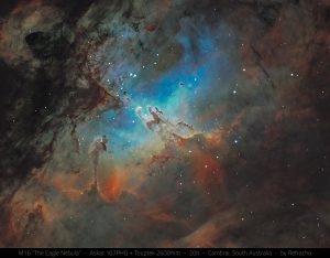 Eagle Nebula Pillars of Creation – astrophotography by Junrui Ye