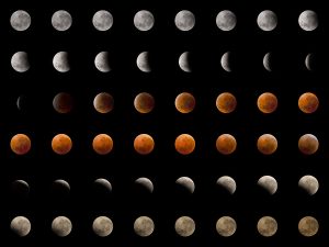Total Lunar Eclipse Sequence – Starry Sky Photography Composite sequence of the total lunar eclipse on September 8, 2025 – starry sky photography by Junrui Ye