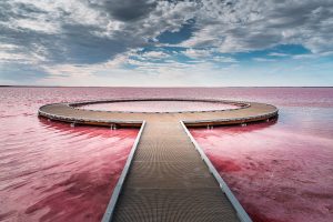 Lake Tyrrell salt lake platform – landscape photography by Junrui Ye