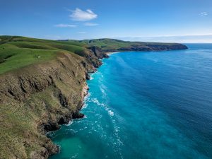 Aerial view of the rugged coastline at Second Valley, South Australia – landscape photography by Junrui Ye
