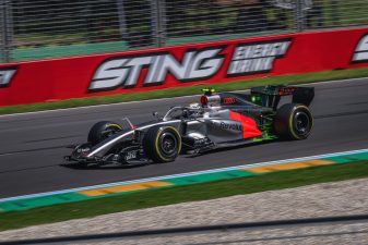 Gabriel Bortoleto driving Formula 1 car during Melbourne race