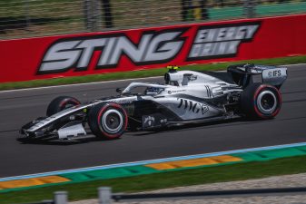 Valtteri Bottas driving Formula 1 car on track in Melbourne