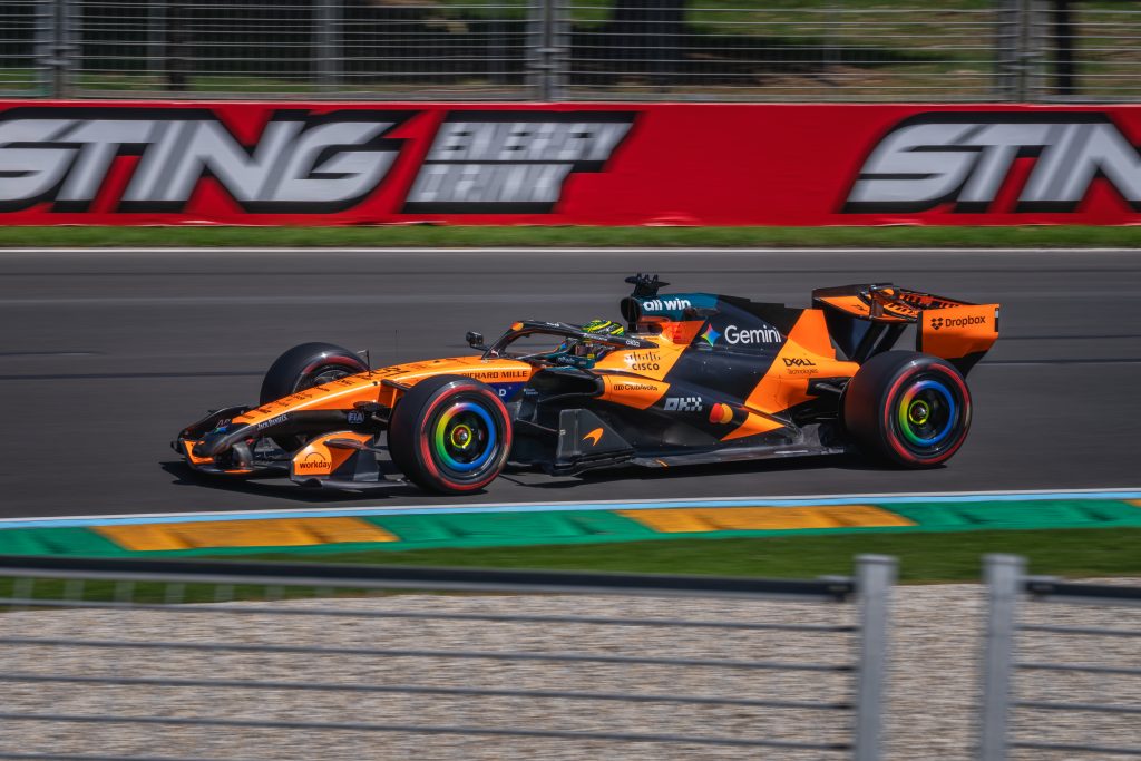 Oscar Piastri driving McLaren Formula 1 car during Melbourne Grand Prix