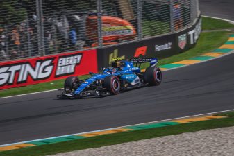 Carlos Sainz driving Formula 1 car during Melbourne race