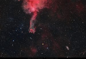 CG4 God's Hand Nebula and NGC 2427 in Puppis captured in HaRGB from South Australia